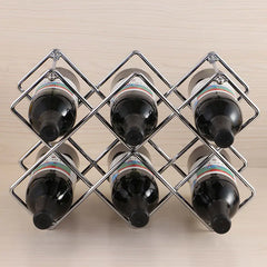 Metal Honeycomb Wine Rack - Iron Art Wine Holder