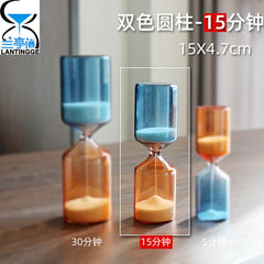 Colorful Glass Hourglass Decorative Home Gift