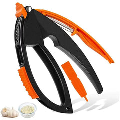 Multifunctional Manual Garlic Press Set for Home Use