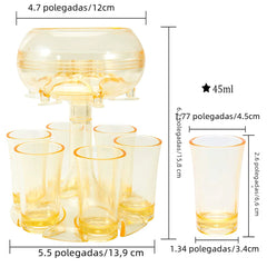 Transparent Wine Decanter Set with 6 Glasses