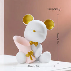 Creative Mini Bear Ornament for Cute Home Decor