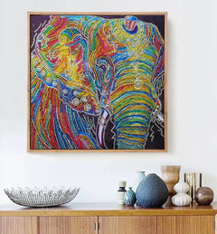 Diamond Painting Elephant - Unique Shape Home Decor