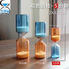 Colorful Glass Hourglass Decorative Home Gift