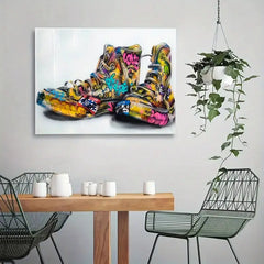 Abstract Shoes Canvas Wall Art for Home Decor