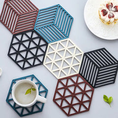 2pcs Nordic Silicone Drink Coasters for Home Decor