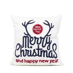 New Christmas Embroidery Pillowcase for Home Decor