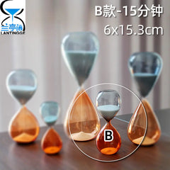 Colorful Glass Hourglass Decorative Home Gift