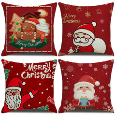 "Christmas Pillow Cover for Home Sofa Cushions"