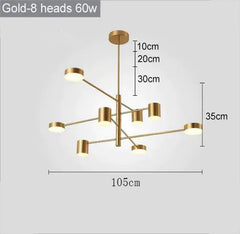 Modern Nordic LED Chandeliers for Home and Restaurant