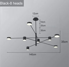 Modern Nordic LED Chandeliers for Home and Restaurant