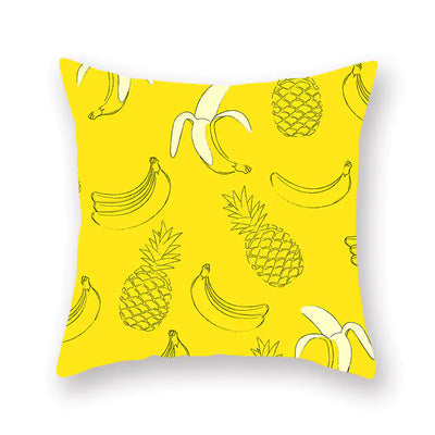 Bright Yellow Pineapple Pillow for Home Decor