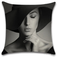 Artistic Women's Sofa Cushion Cover for Home & Office