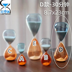 Colorful Glass Hourglass Decorative Home Gift