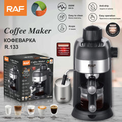 Compact Semi-Automatic Italian Coffee Machine for Home