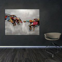 Canvas Graffiti Wall Art - Modern Home Decoration