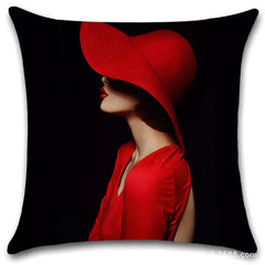 Artistic Women's Sofa Cushion Cover for Home & Office