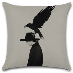 Artistic Women's Sofa Cushion Cover for Home & Office