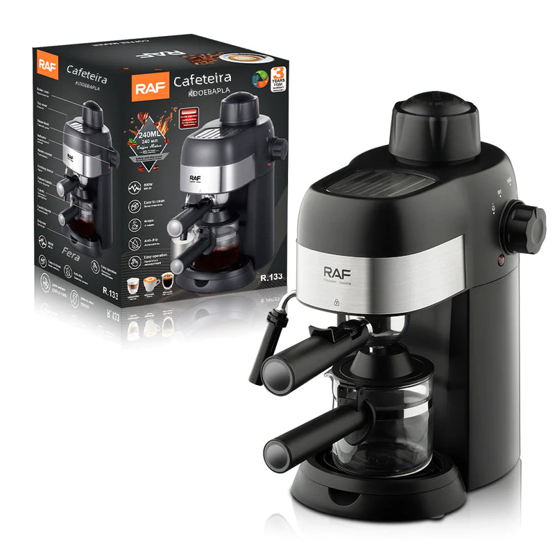 Compact Semi-Automatic Italian Coffee Machine for Home